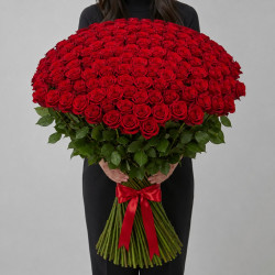 101 красная роза 100 см